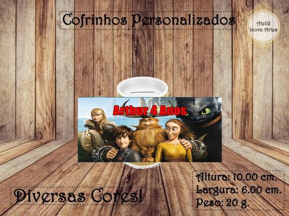 Cofrinho Personalizado Como Treinar o Seu Dragão