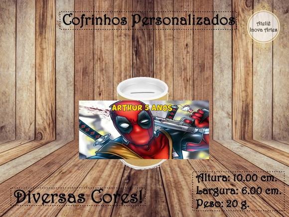 Cofrinho Personalizado Deadpool