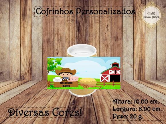 Cofrinho Personalizado Fazendinha