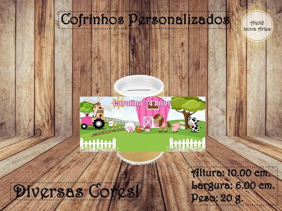 Cofrinho Personalizado Fazendinha