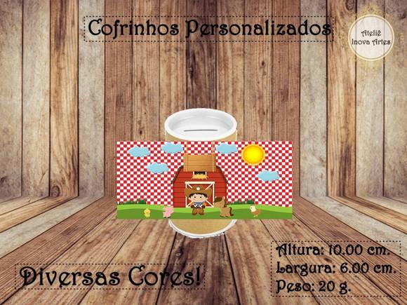 Cofrinho Personalizado Fazendinha