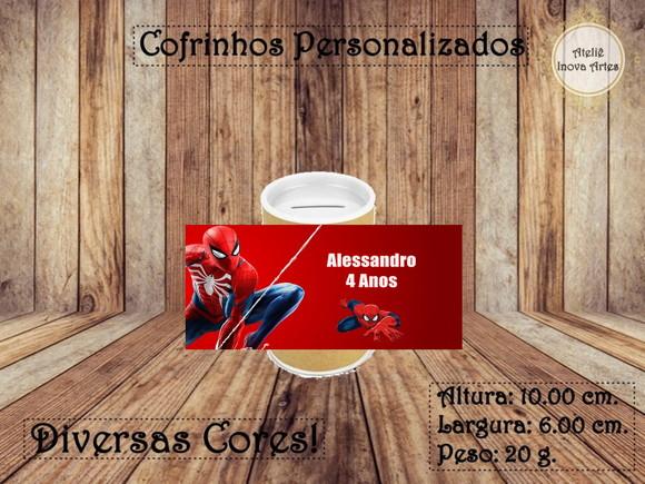 Cofrinho Personalizado Homem Aranha