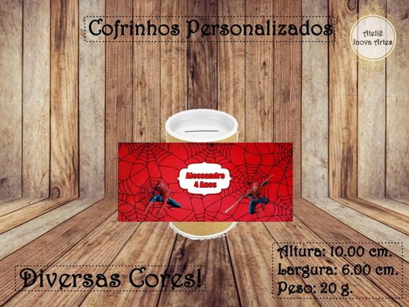 Cofrinho Personalizado Homem Aranha