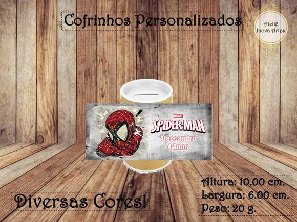 Cofrinho Personalizado Homem Aranha