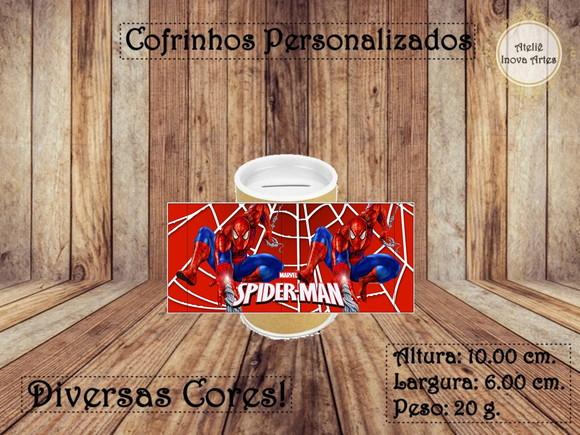 Cofrinho Personalizado Homem Aranha