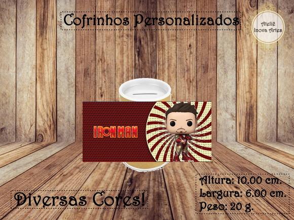 Cofrinho Personalizado Homem de Ferro