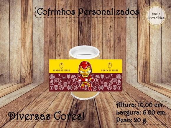 Cofrinho Personalizado Homem de Ferro