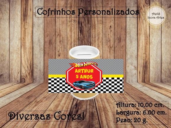 Cofrinho Personalizado Hot Wheels