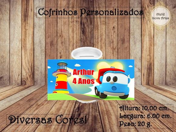 Cofrinho Personalizado Léo o Caminhão