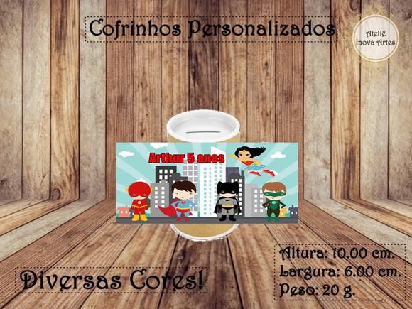 Cofrinho Personalizado Liga da Justiça
