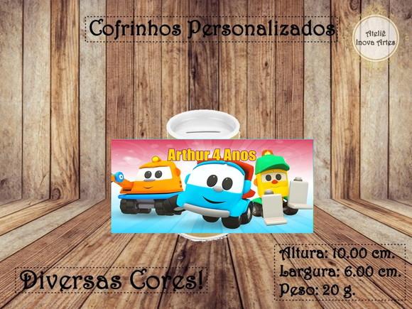 Cofrinho Personalizado Léo o Caminhão