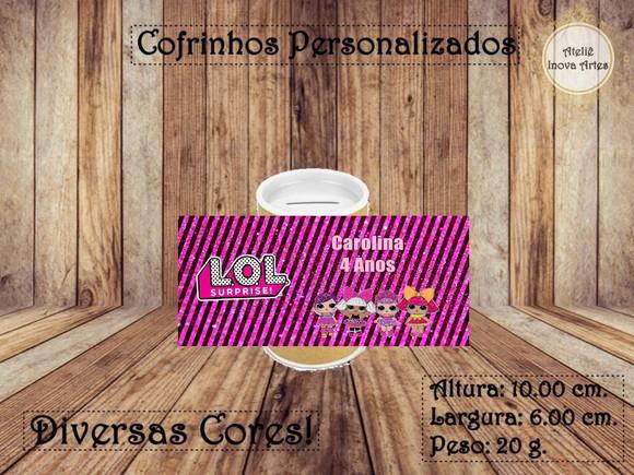 Cofrinho Personalizado Lol Surprise