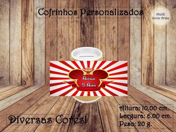 Cofrinho Personalizado Mickey Circo