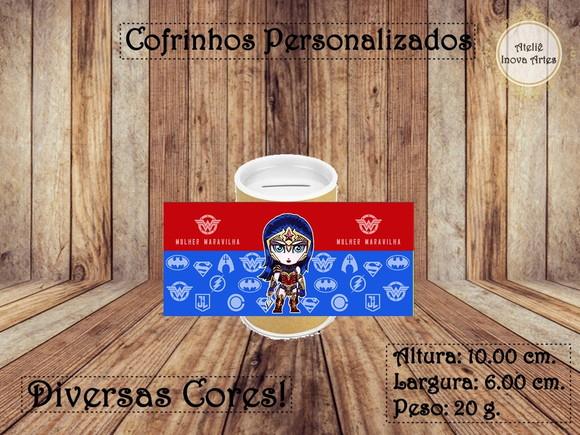 Cofrinho Personalizado Mulher Maravilha