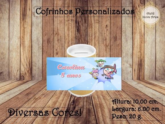 Cofrinho Personalizado Padrinhos Mágicos