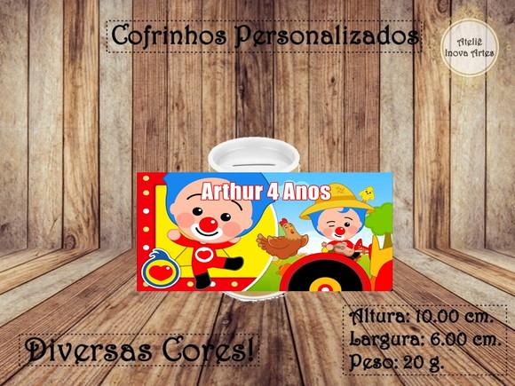 Cofrinho Personalizado Palhaço Plim Plim