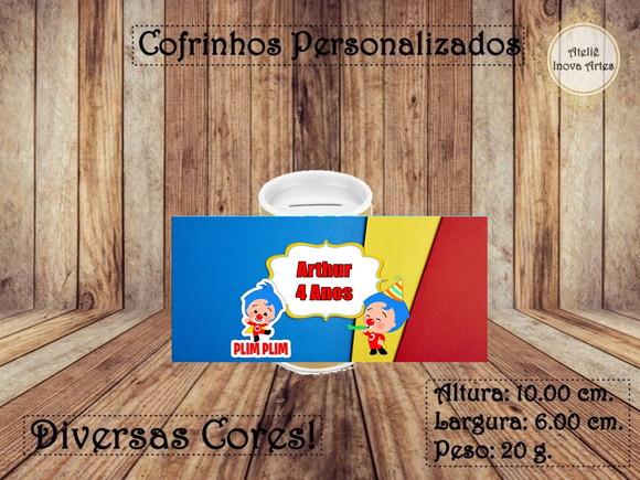Cofrinho Personalizado Palhaço Plim Plim
