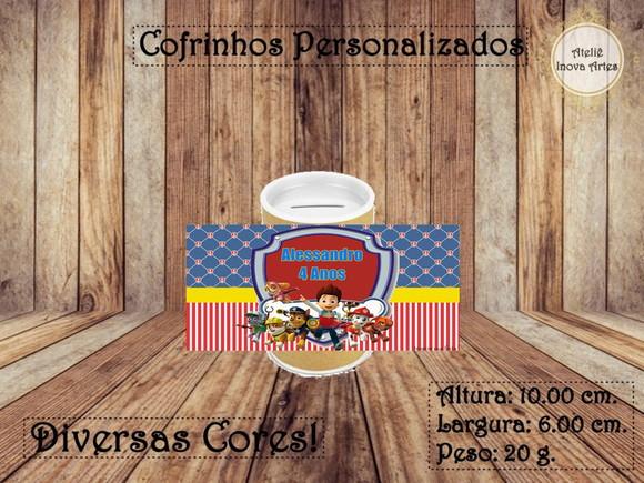 Cofrinho Personalizado Patrulha Canina