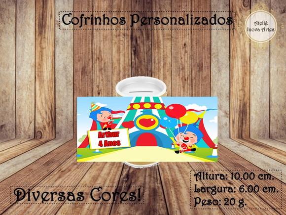 Cofrinho Personalizado Palhaço Plim Plim