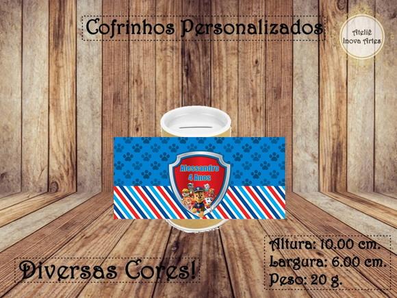 Cofrinho Personalizado Patrulha Canina