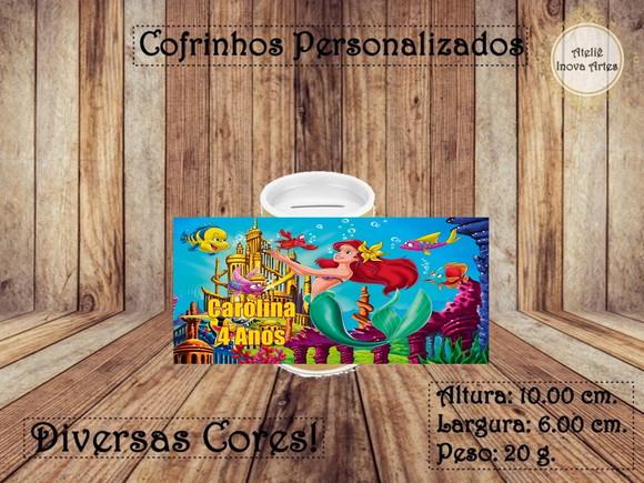Cofrinho Personalizado Pequena Sereia
