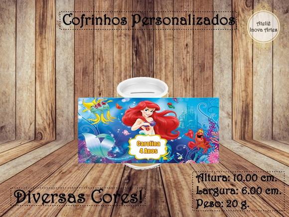 Cofrinho Personalizado Pequena Sereia