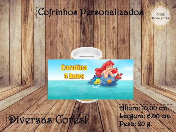 Cofrinho Personalizado Pequena Sereia