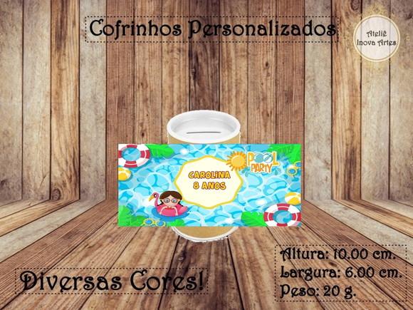Cofrinho Personalizado Pool Party