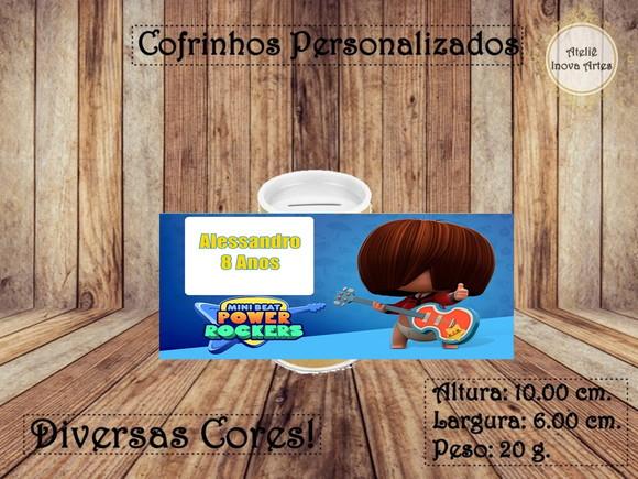 Cofrinho Personalizado Power Rockers