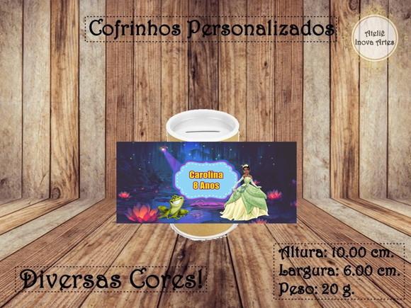 Cofrinho Personalizado Princesa e o Sapo