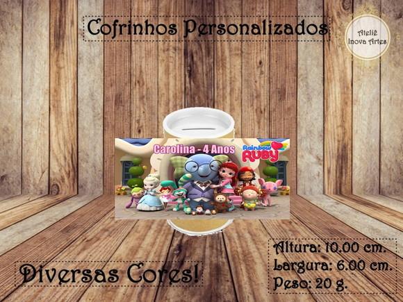 Cofrinho Personalizado Rainbow Ruby