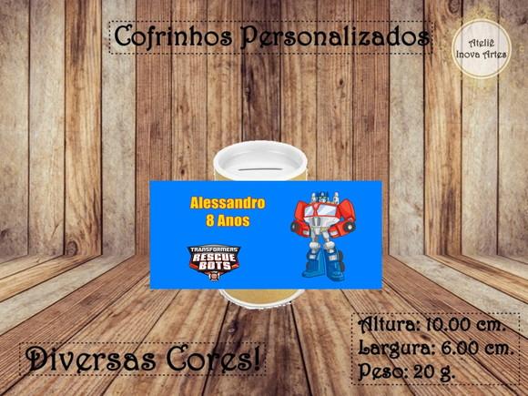 Cofrinho Personalizado Rescue Bots