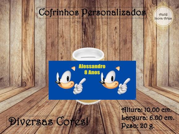 Cofrinho Personalizado Sonic