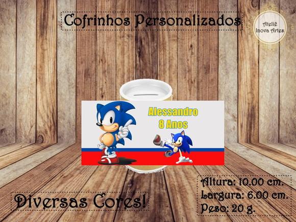 Cofrinho Personalizado Sonic