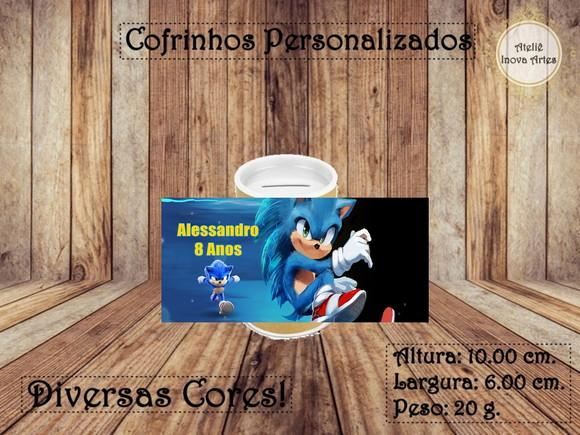 Cofrinho Personalizado Sonic