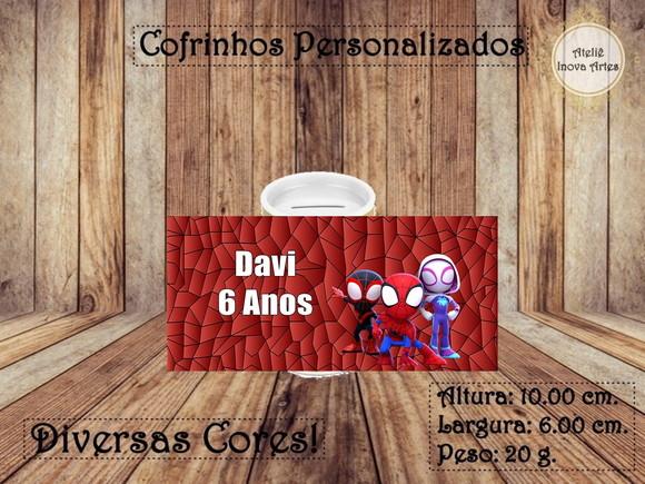 Cofrinho Personalizado Spidey e Seus Amigos Espetaculares
