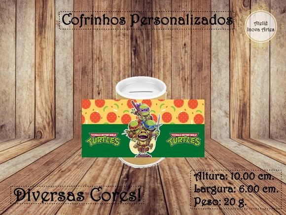 Cofrinho Personalizado Tartarugas Ninjas