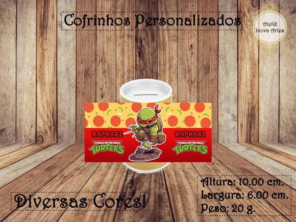 Cofrinho Personalizado Tartarugas Ninjas