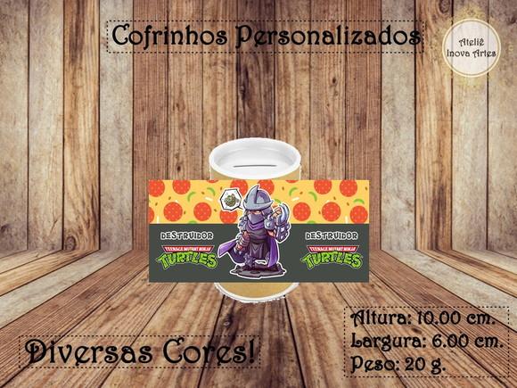 Cofrinho Personalizado Tartarugas Ninjas