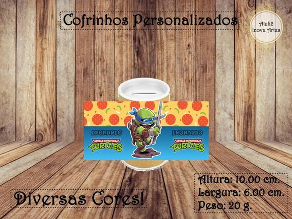 Cofrinho Personalizado Tartarugas Ninjas