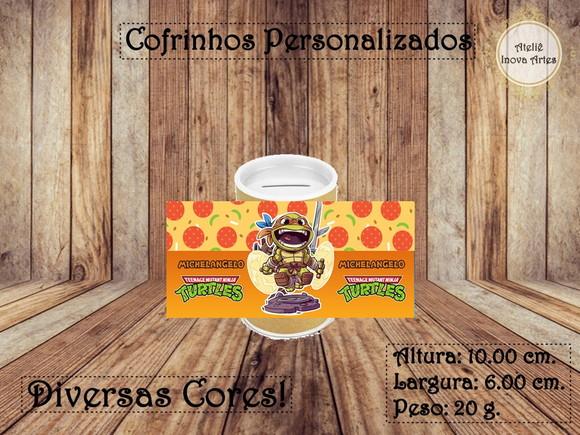 Cofrinho Personalizado Tartarugas Ninjas