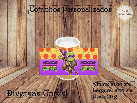 Cofrinho Personalizado Tartarugas Ninjas