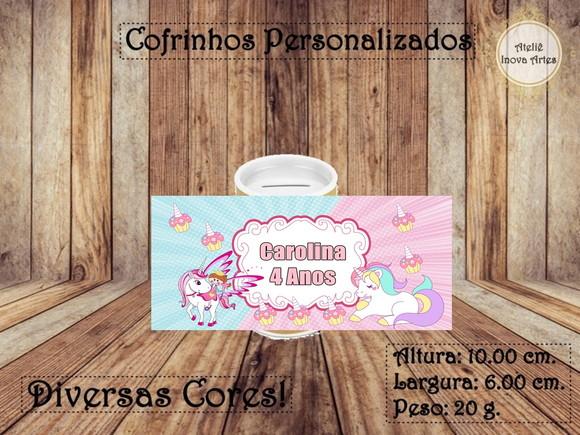 Cofrinho Personalizado Unicórnio