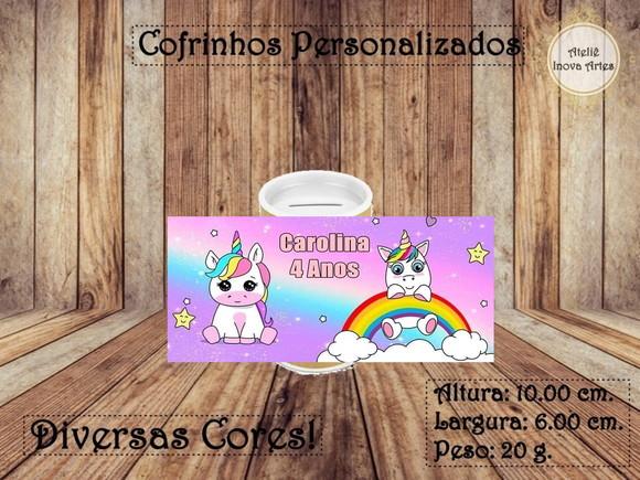 Cofrinho Personalizado Unicórnio