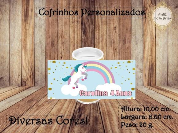 Cofrinho Personalizado Unicórnio