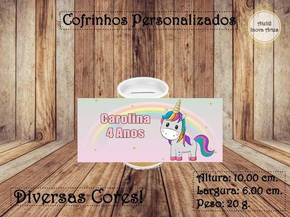 Cofrinho Personalizado Unicórnio