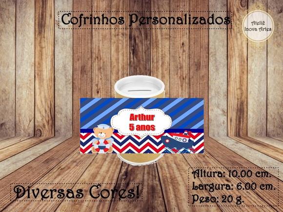 Cofrinho Personalizado Ursinho Marinheiro