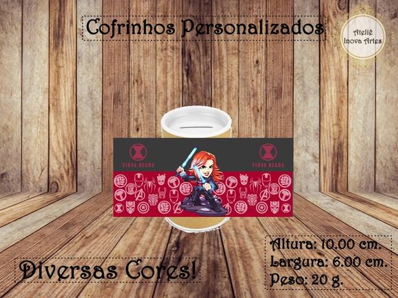 Cofrinho Personalizado Viúva Negra