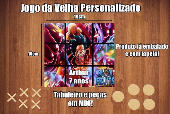 Jogo da Velha Personalizado Blox Fruits