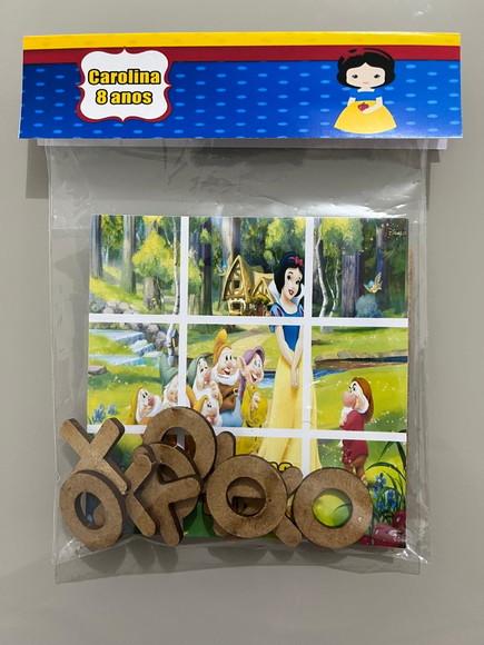 Jogo da Velha Personalizado Branca de Neve